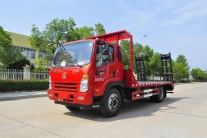 這款國六挖機平板運輸車很火，關(guān)注沒？